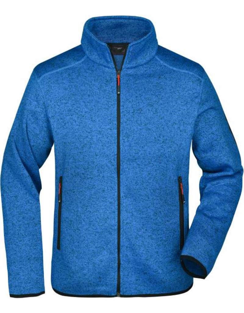 Jachetă tricotată din fleece pentru bărbați